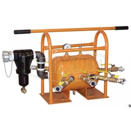 Dixon Air Receiver Manifold Assembly with Air King Fittings and Watts Filter, 24 H x 40 W x 32 D in 1217AR-4AKWF